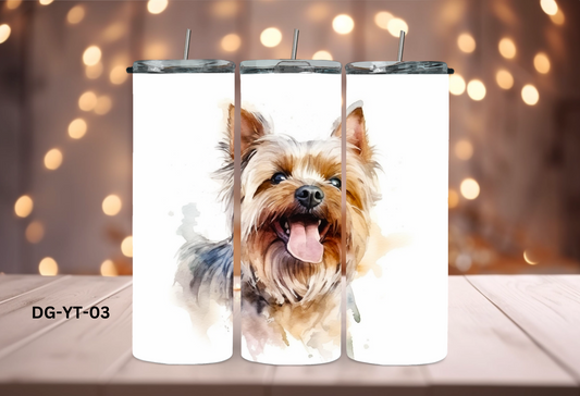 20oz (590mls) Tumbler - Yorkshire Terrier - DG-YT-03