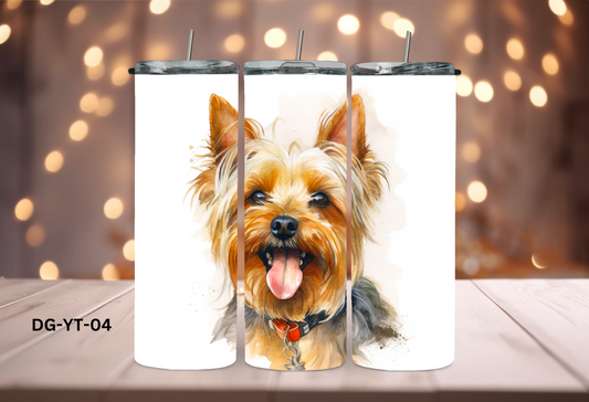 20oz (590mls) Tumbler - Yorkshire Terrier - DG-YT-04