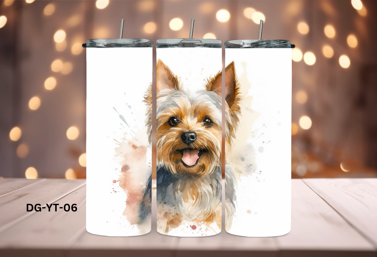 20oz (590mls) Tumbler - Yorkshire Terrier - DG-YT-06