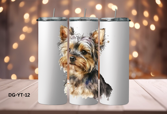 20oz (590mls) Tumbler - Yorkshire Terrier - DG-YT-12