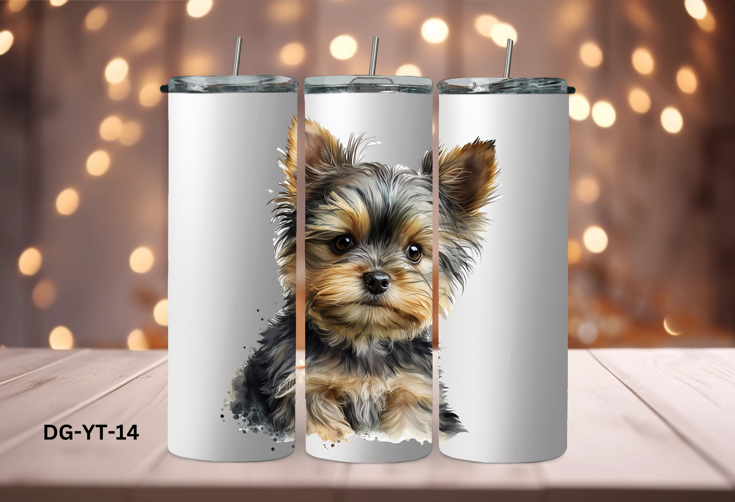 20oz (590mls) Tumbler - Yorkshire Terrier - DG-YT-14