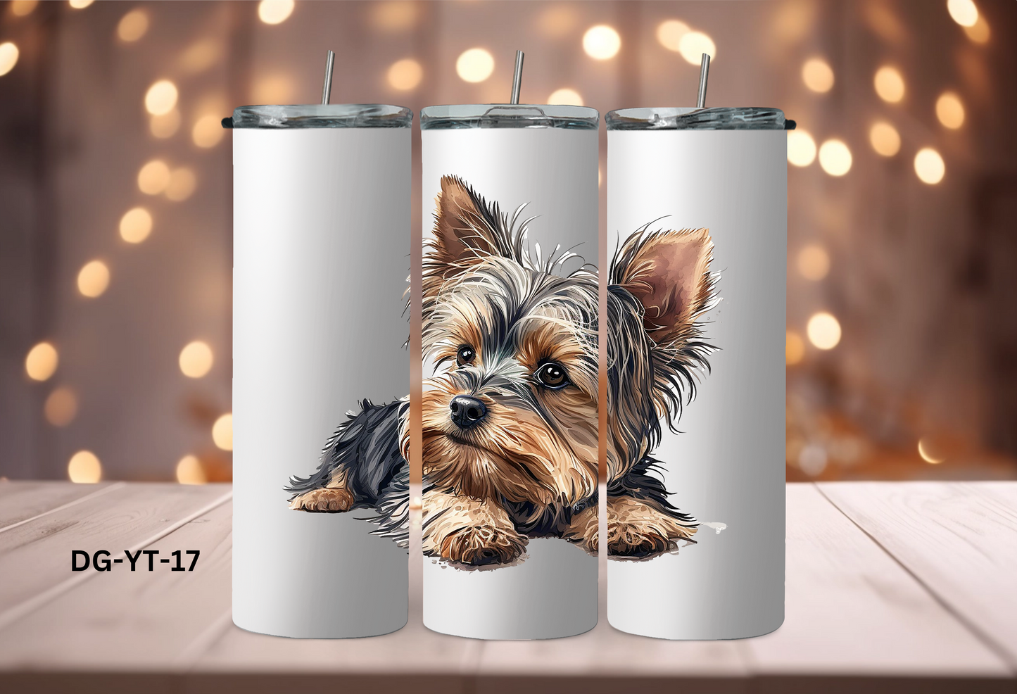 20oz (590mls) Tumbler - Yorkshire Terrier - DG-YT-17