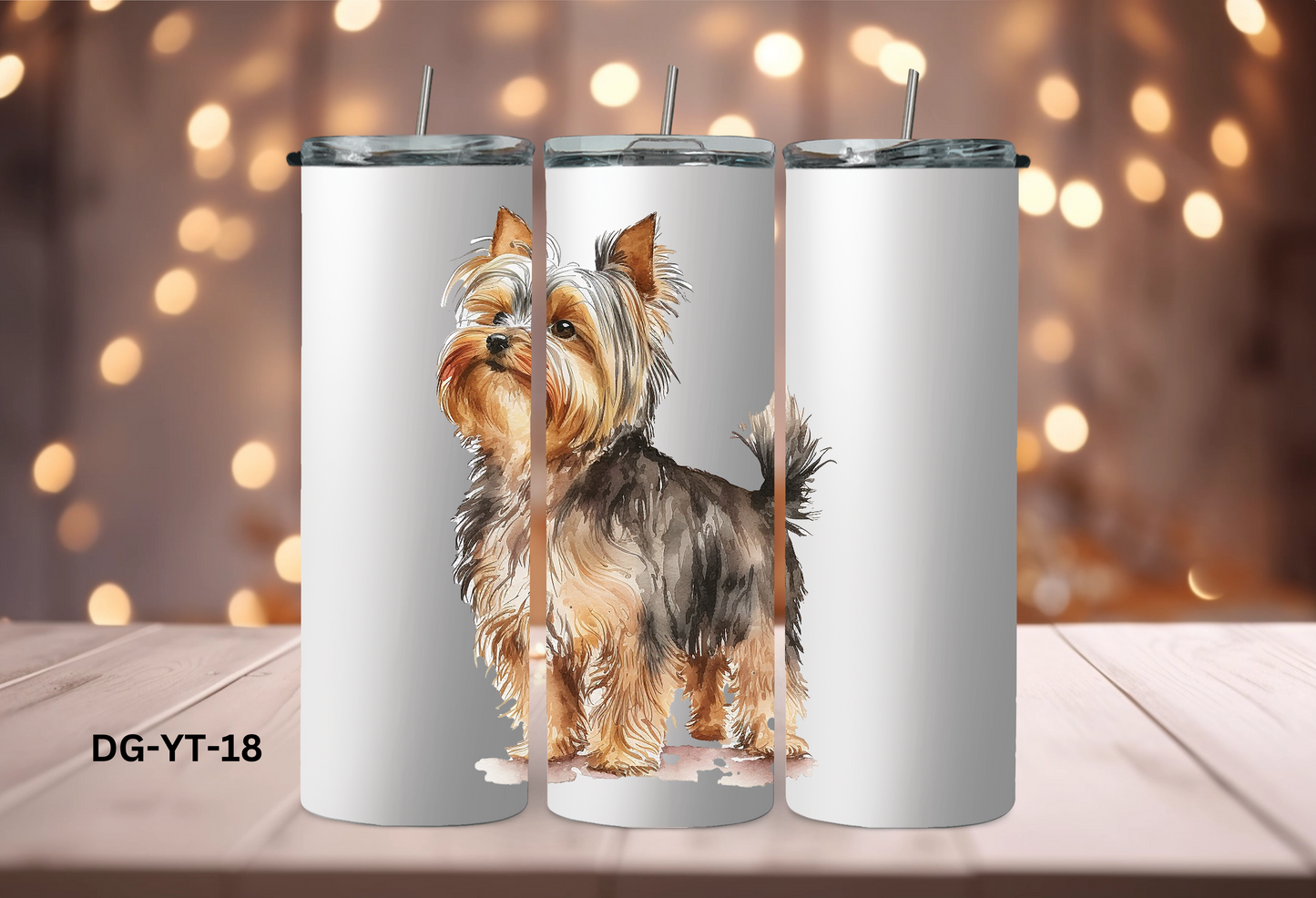 20oz (590mls) Tumbler - Yorkshire Terrier - DG-YT-18