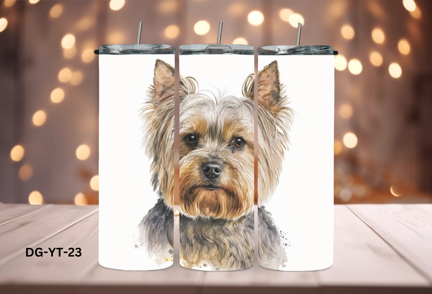 20oz (590mls) Tumbler - Yorkshire Terrier - DG-YT-23