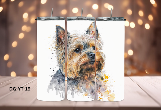 20oz (590mls) Tumbler - Yorkshire Terrier - DG-YT-19