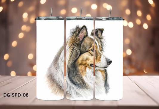 20oz (590mls) Tumbler - Shetland Sheepdog - DG-SPD-08