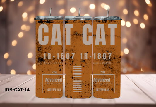 20oz Tumbler - Job CAT Caterpillar - JOB-CAT-14