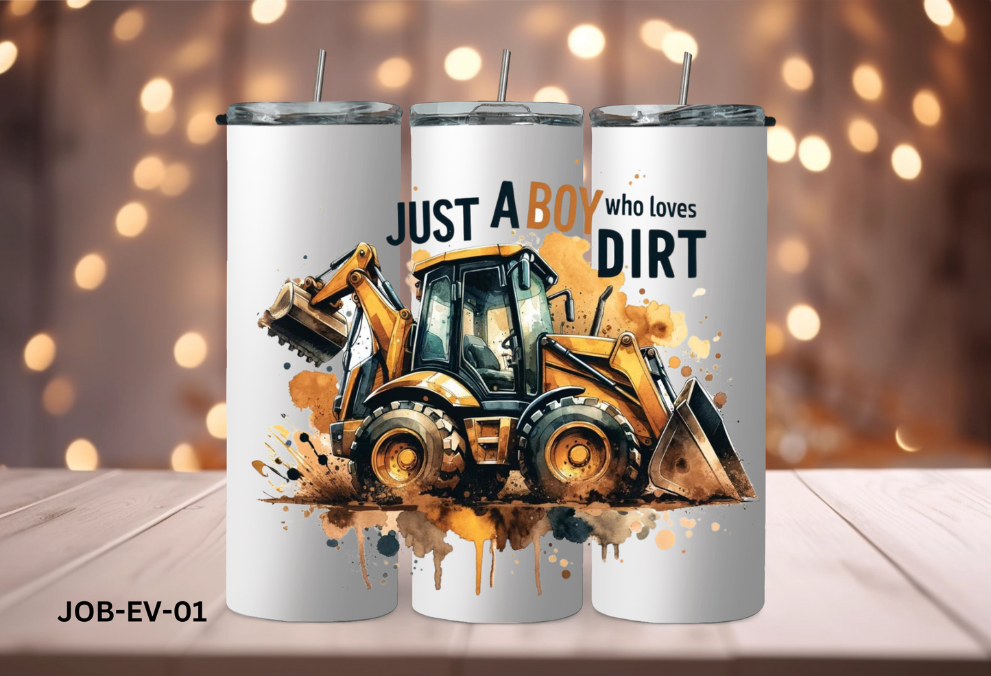 20oz (590mls) Tumbler - EXCAVATOR - JOB-EV-01