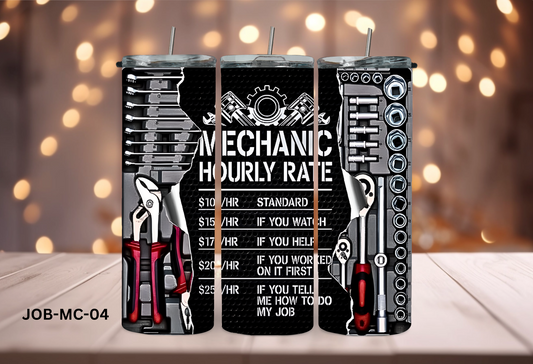 20oz (590mls) Tumbler - Mechanic -JOB-MC-04