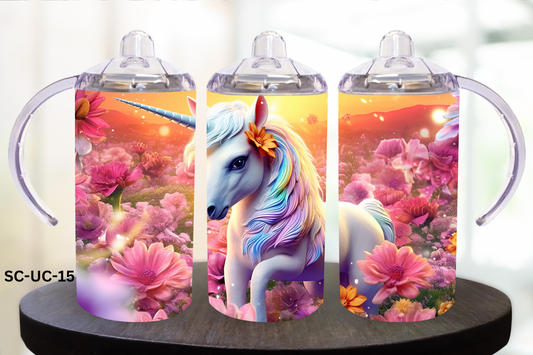 12oz (354mls) Sippy Cups - Unicorn - SC-UC-15