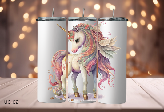 20oz (590mls) Tumbler - Unicorn -UC-02