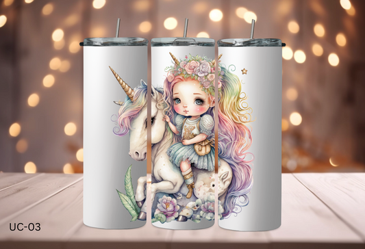 20oz (590mls) Tumbler - Unicorn - UC-03