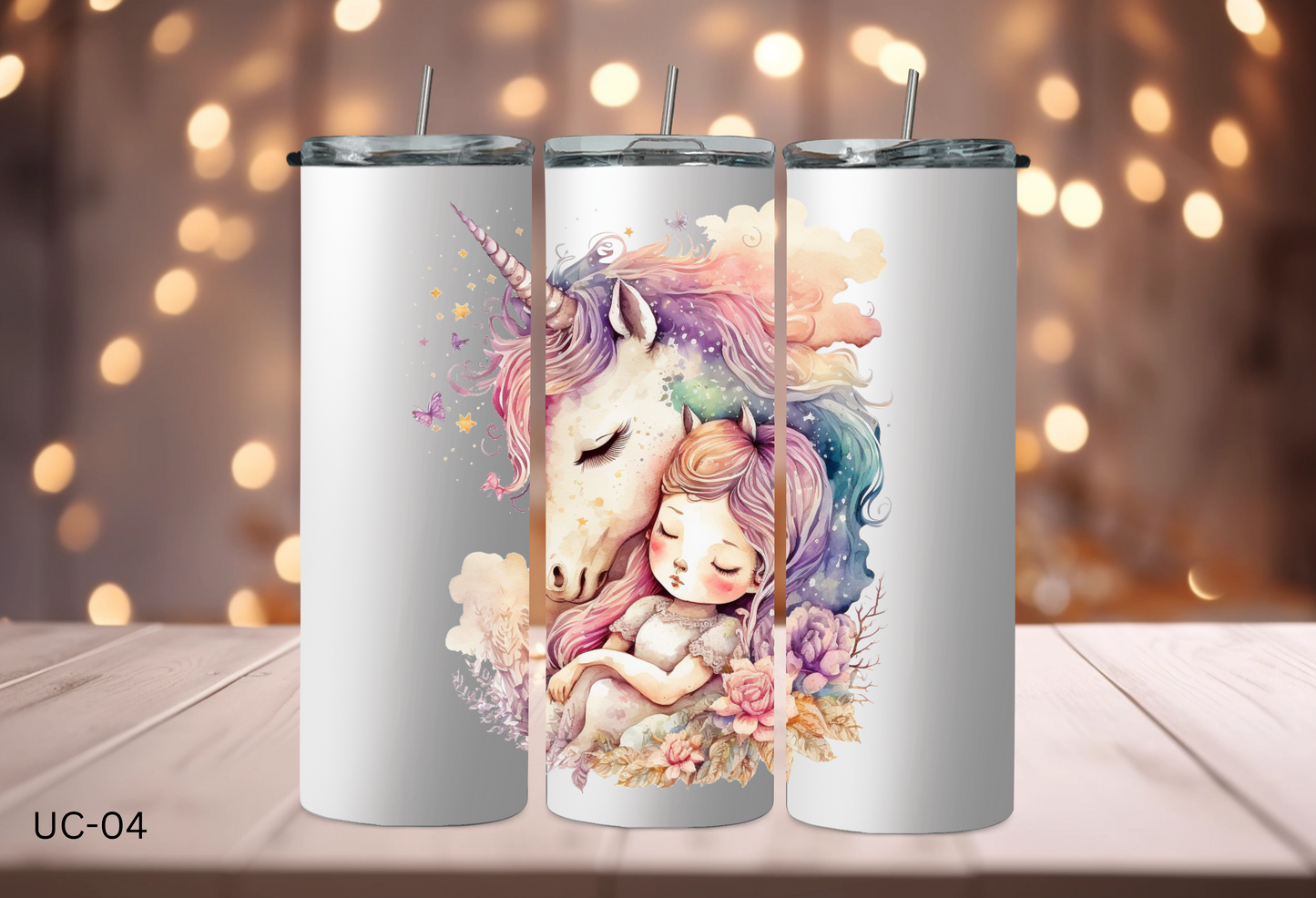 20oz (590mls) Tumbler - Unicorn -UC-04