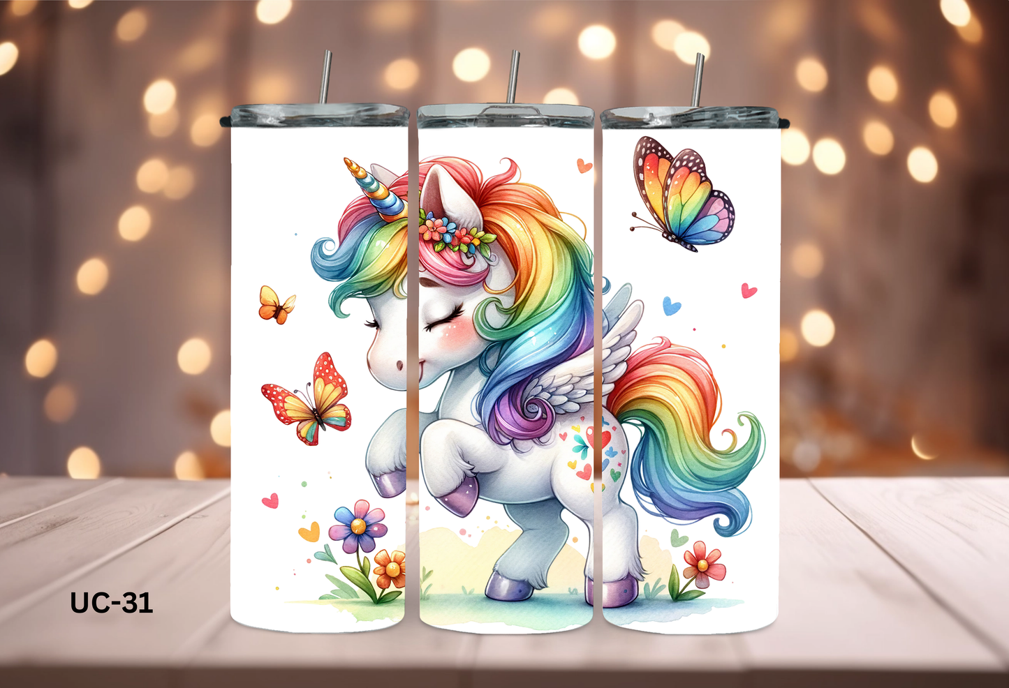 20oz (590mls) Tumbler - Unicorn -UC-31