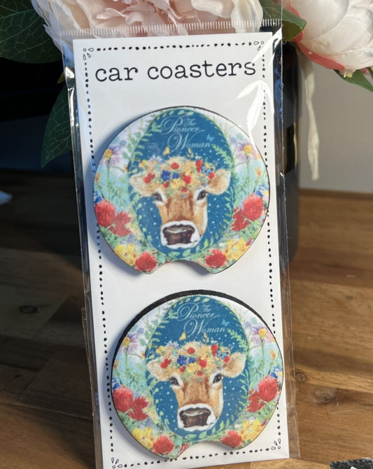 Car Coasters - Jersey Cow