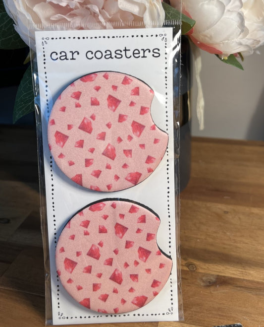 Car Coasters - Pink Dimonds