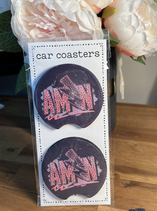 Car Coasters - God - Amen