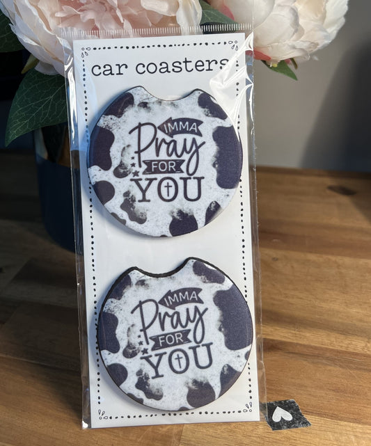 Car Coasters - God - Pray For You