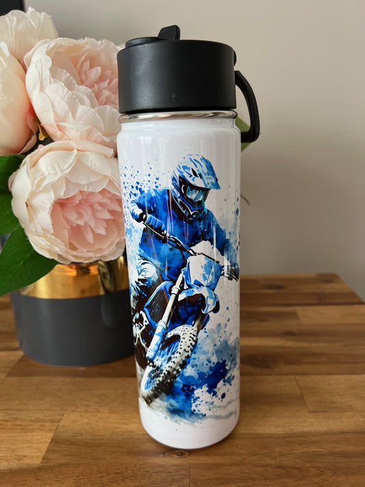 20oz (590mls) Tumbler - Motorbikes Blue - MB-13