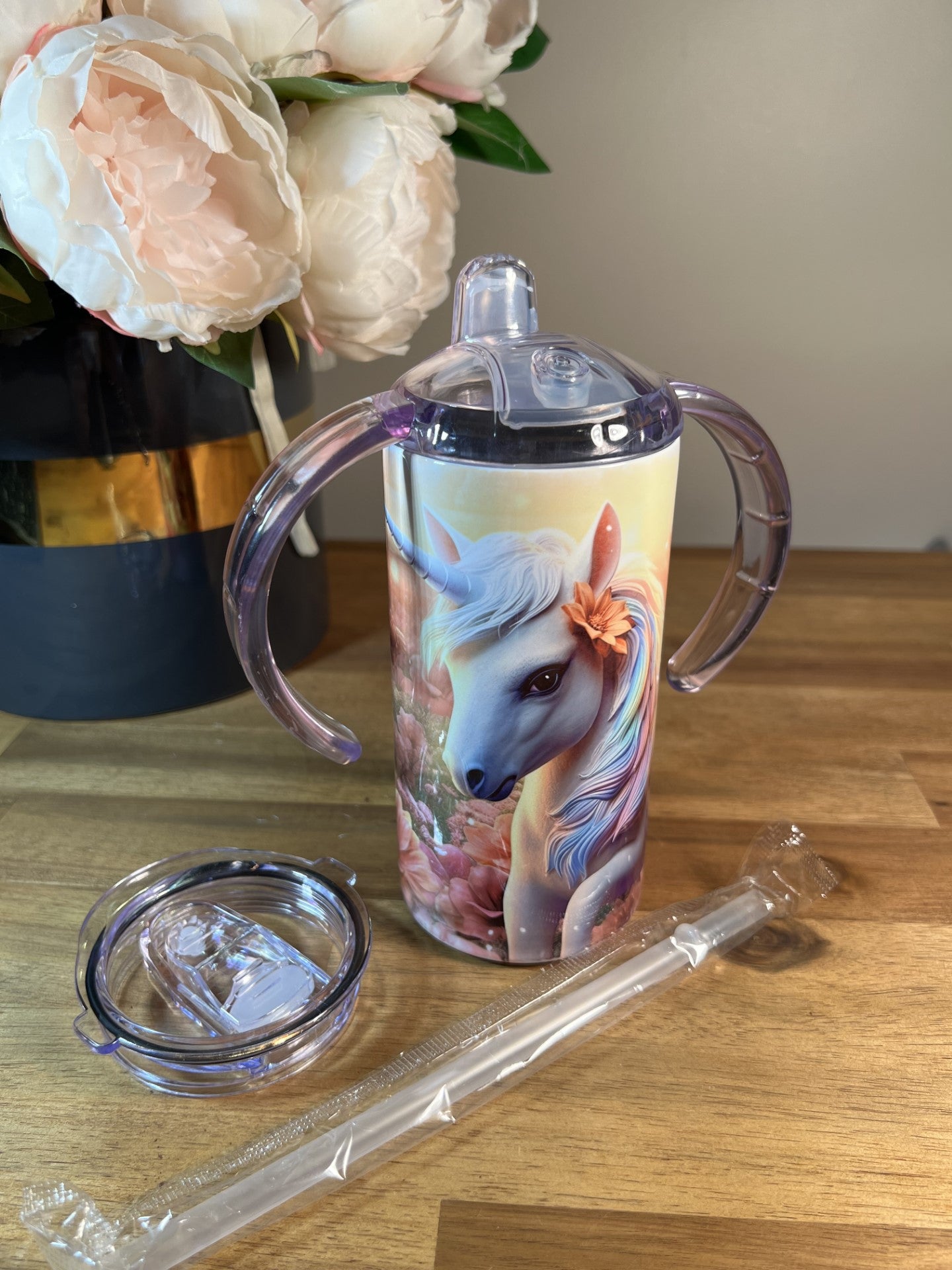 12oz Sippy Cup - Unicorn