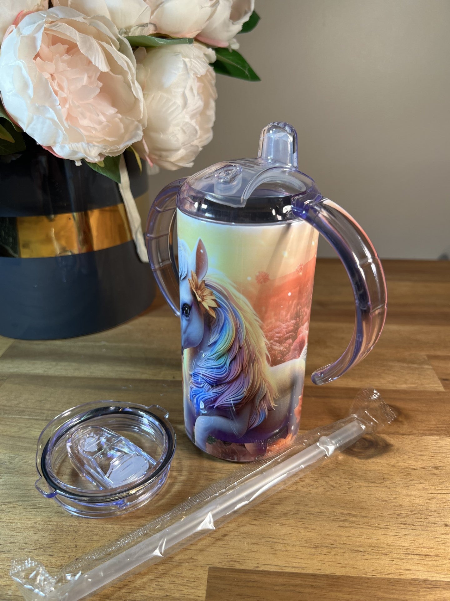 12oz Sippy Cup - Unicorn