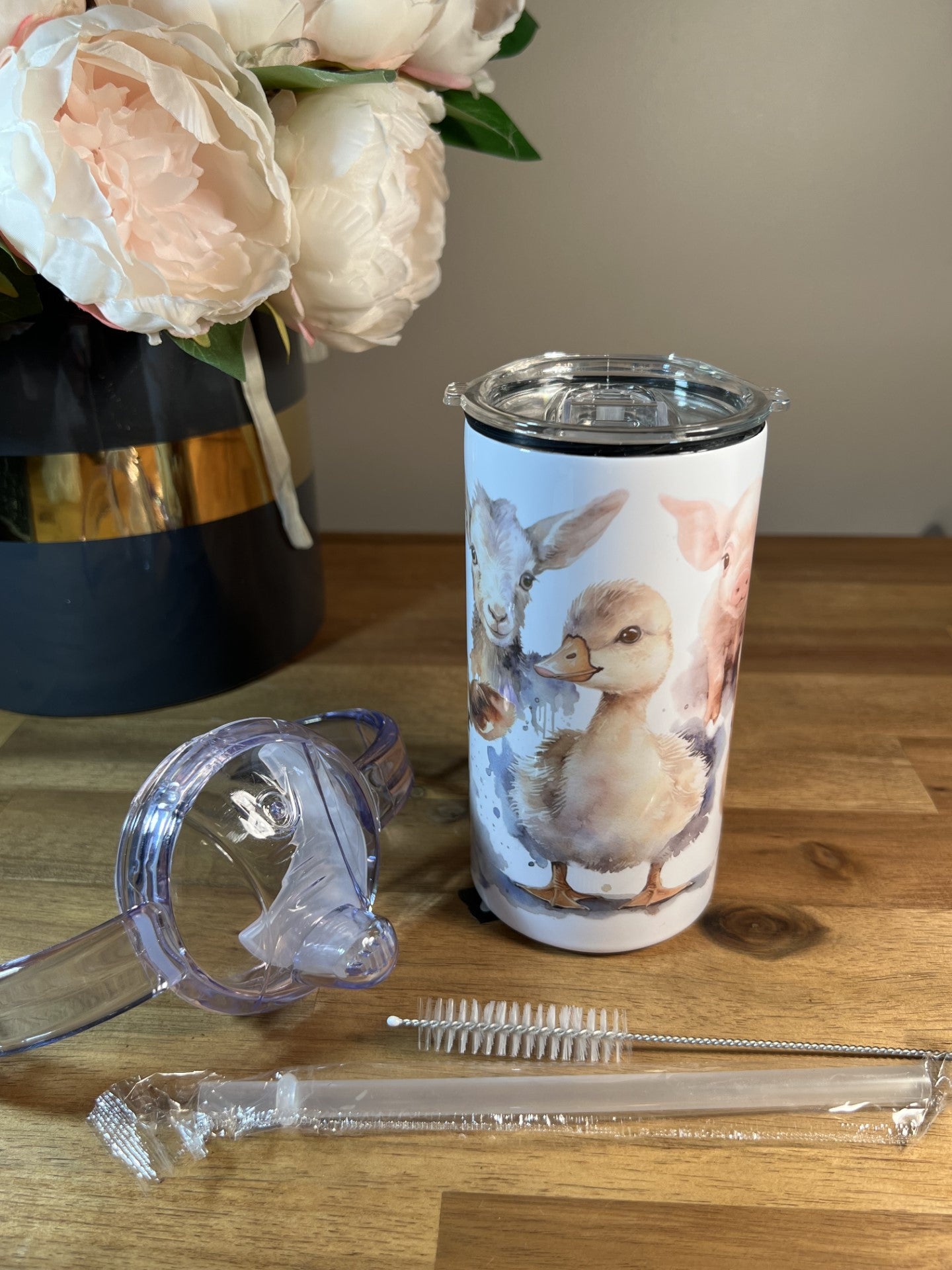 12oz Sippy Cup - Baby Farm Animals